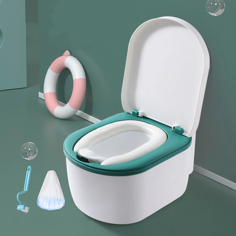 

Cartoon Design Non Slip Folding Portable Easy Removable Baby Training Potty Potties Toilet Seat Close stool for Kids Babies, Solid