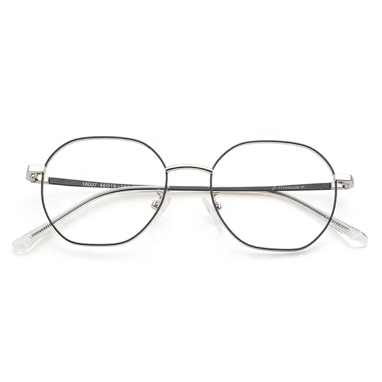 

Shenzhen Titanium Alloy Light Weight Polygon Frame Anti Blue Light Filter Blocking Glasses