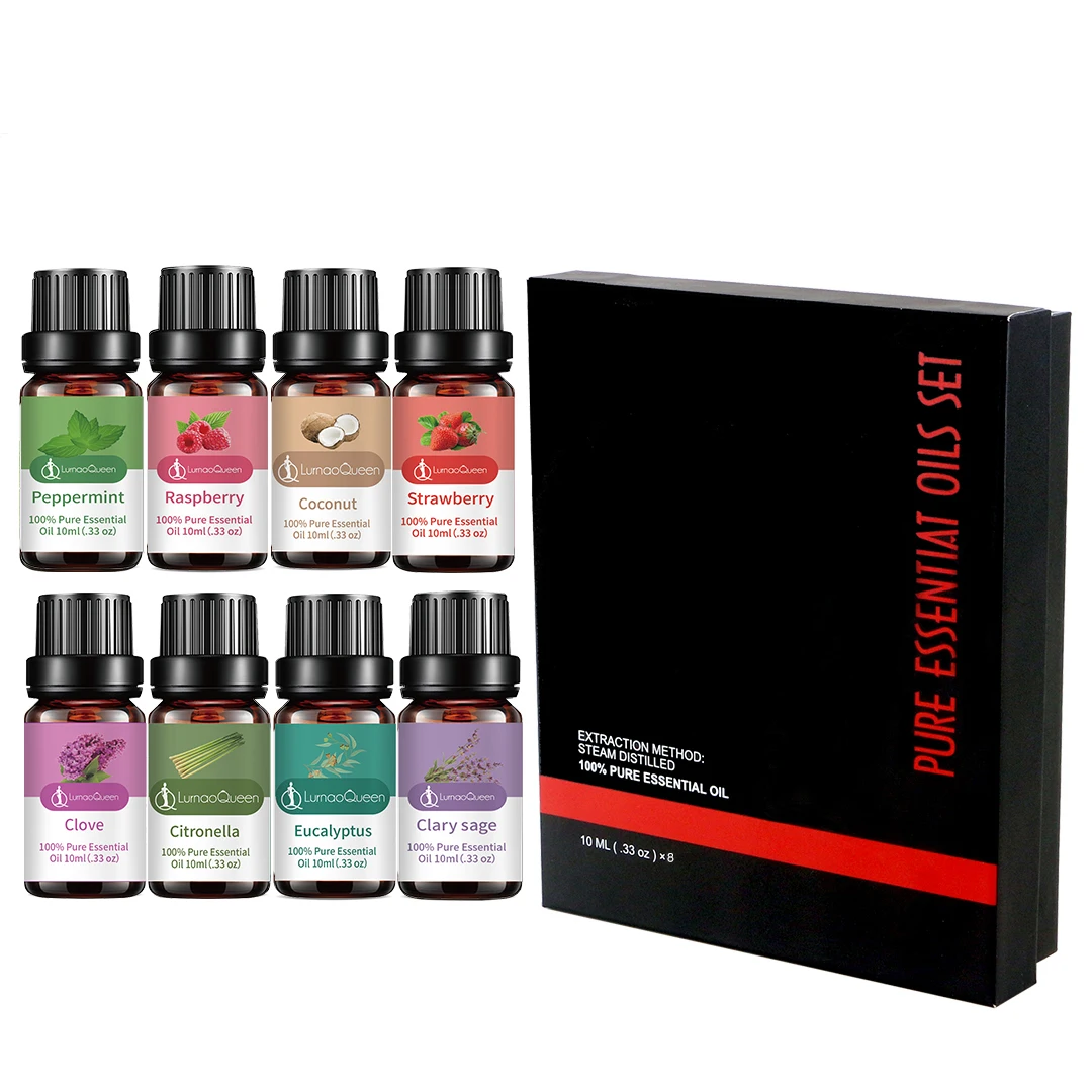 

100% Pure Oils Aromatherapy Essential Oil Set for Office/House/Spa-massage/bath oils fragrance for candles