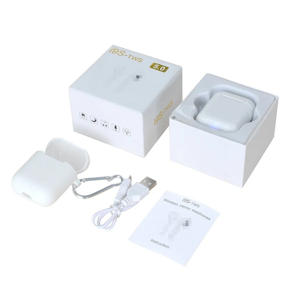 Free Shipping 2019 Newest Technology i9s Earphone BT 5.0 Mini TWS Stereo Wireless Earbuds