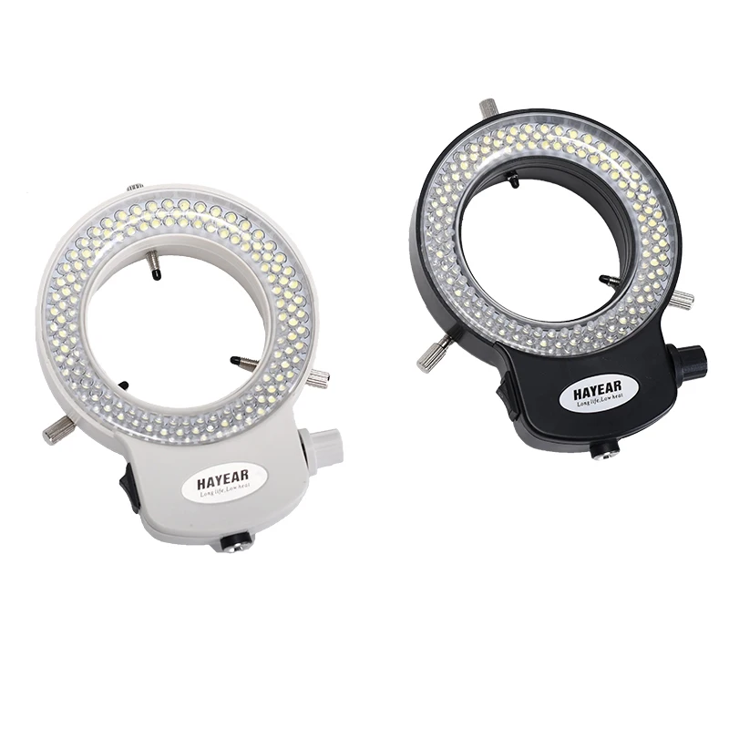 HAYEAR Microscope Ring Light Lamp 56 LED Adjustable Illuminator for Stereo/Biological Microscope Light Source 