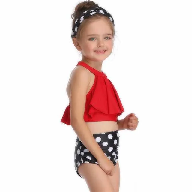 

2021 New Cute Children's Swimwear Girls Swimwear Wholesale, Picture color