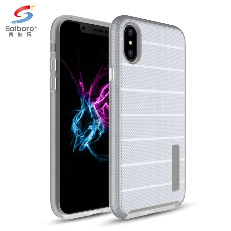 

New Shock Proof 2 in 1 TPU+PC Phone Case for iPhone X, for iPhone 10 Case, Multi colors