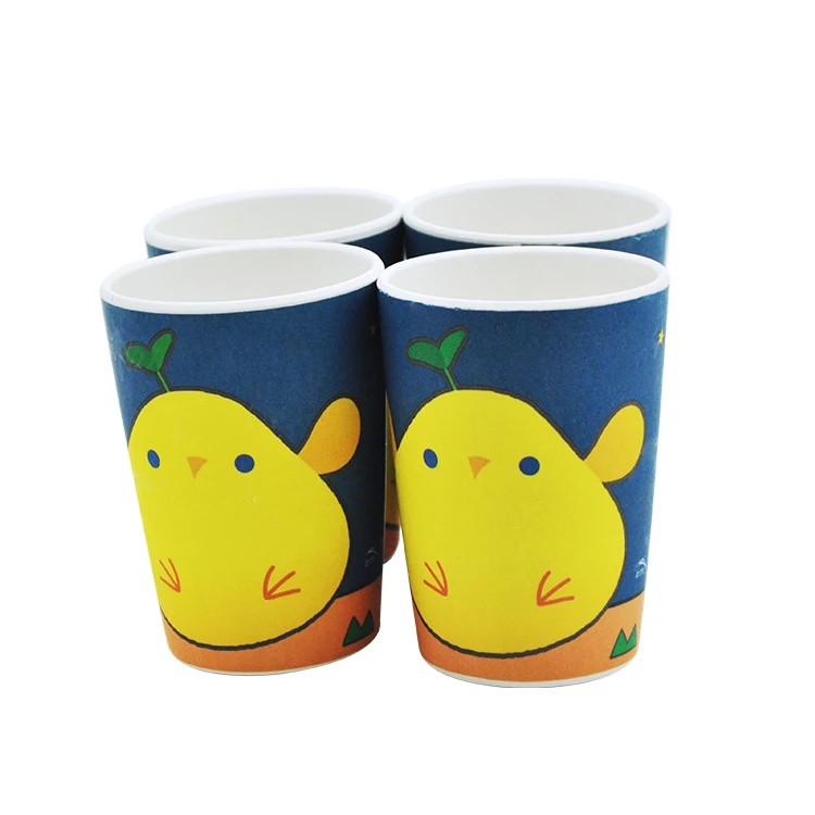 

Kids printed bamboo drinkware reusable bamboo fiber tumbler cup, As picture