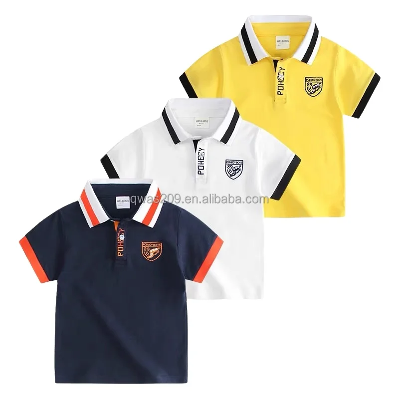 

Made in China odair cotton lapel POLO shirt for children