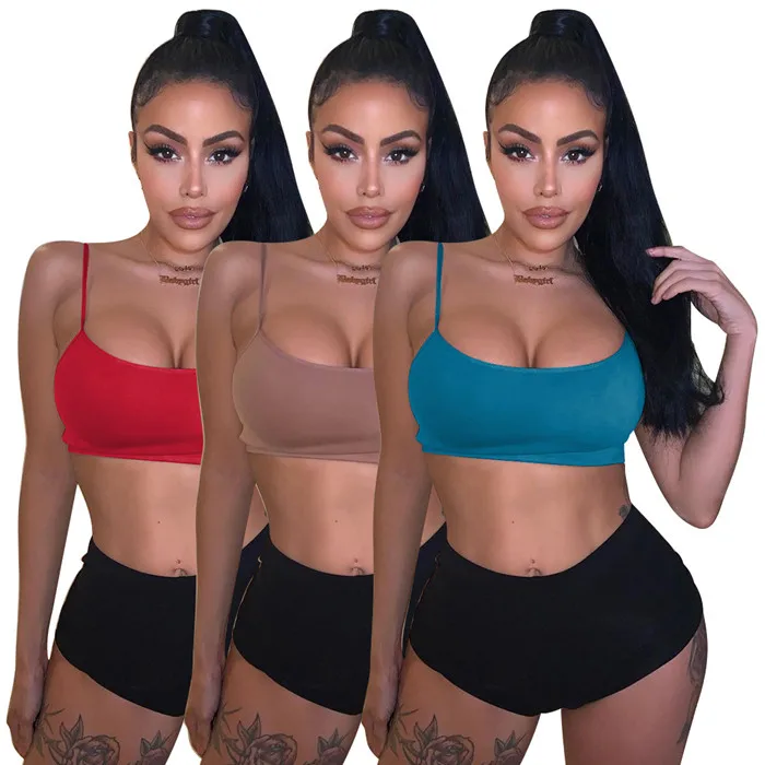 

S8088-2021 hot sale woman solid color casual sports 2 piece short set