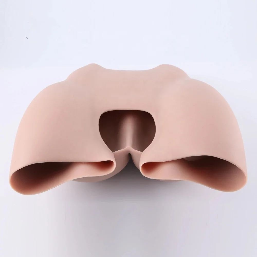 

Washable buttock pants opening from front to back pants silicone rubber hip pants for female, Photo color