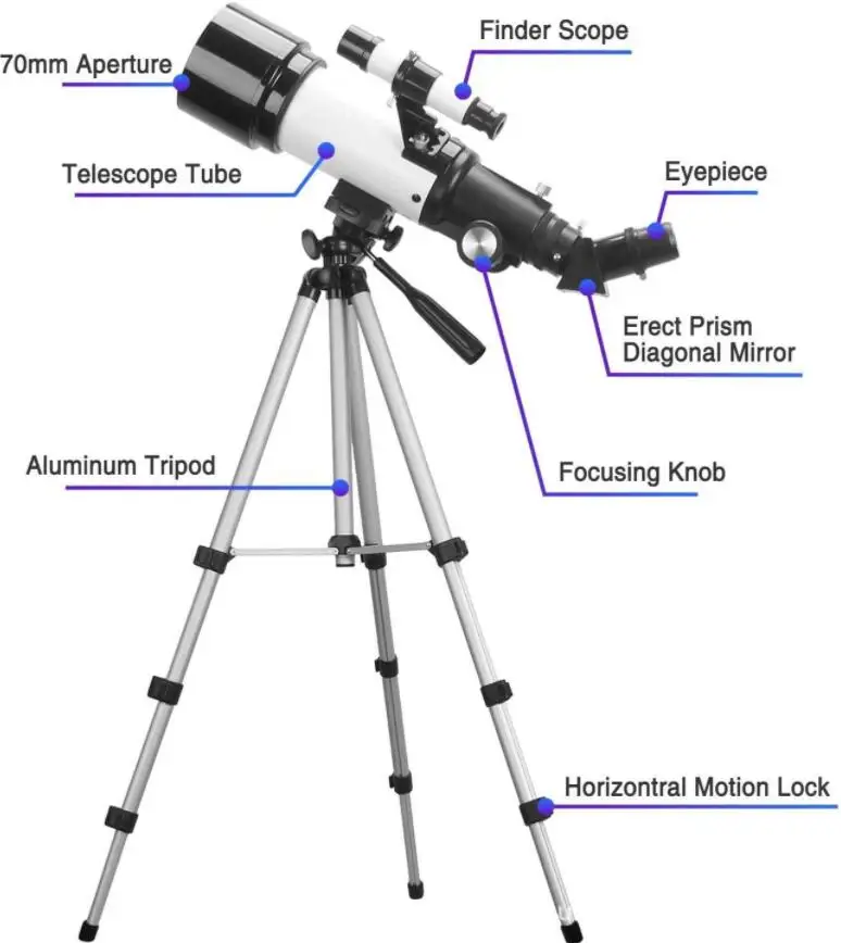 

Quality 70mm Large Aperture Ultra HD Astronomical Telescope Moon Watching Powerful Monocular For Beginner