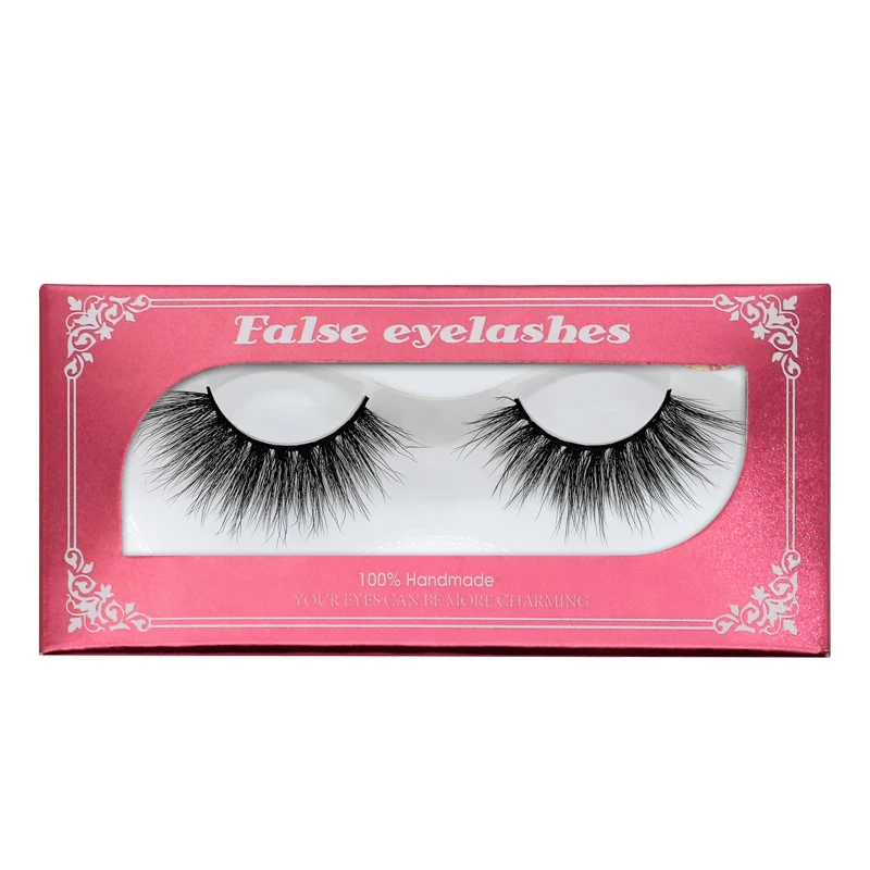 

5D Eye Make-up Mink Eyelashes Vendor Customized Boxes Full Strip Lashes Other Eyelashes Singe Pair, Black color