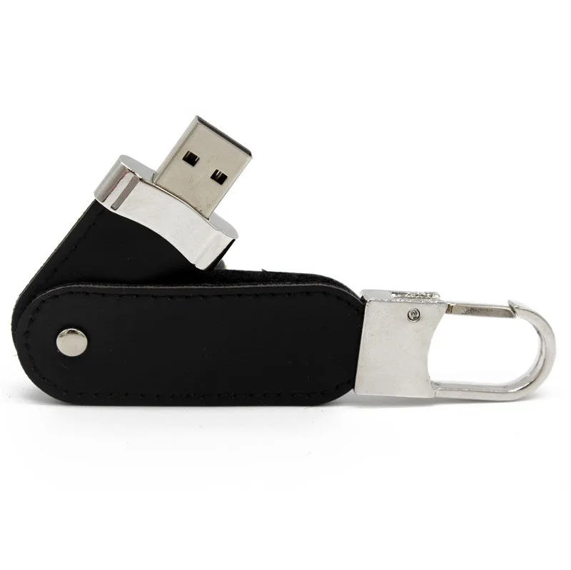 

Wholesale Manufacturer Memory Flash Stick Keychain Pendrive Leather USB Flash Drives 8GB