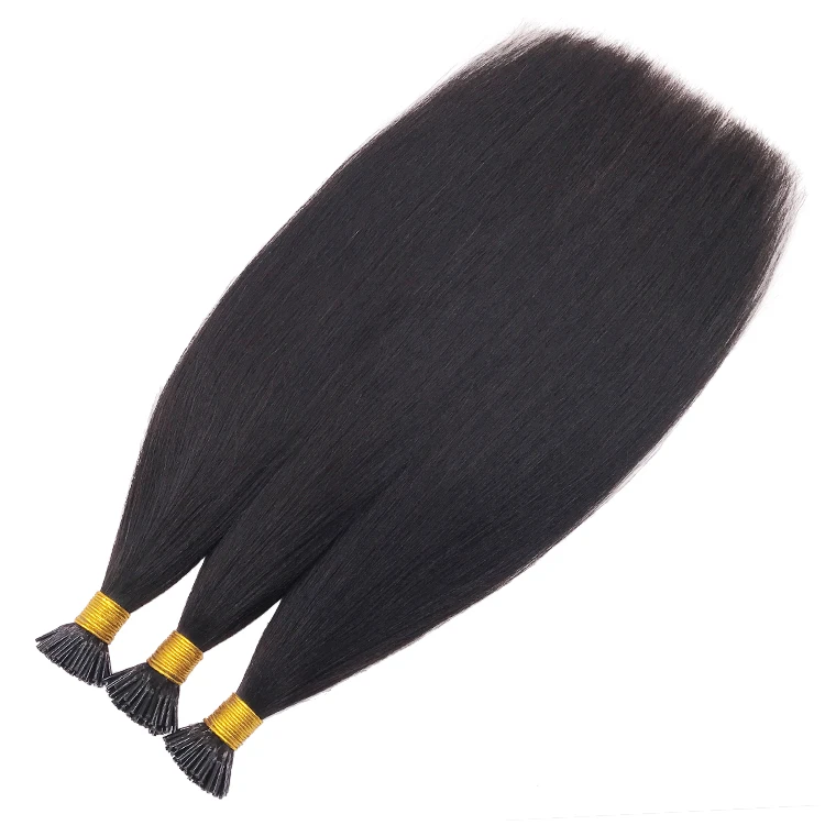 

20% off wholesale virgin I tip human hair cuticle aligned hair extensions i tip, Any color can be dyed