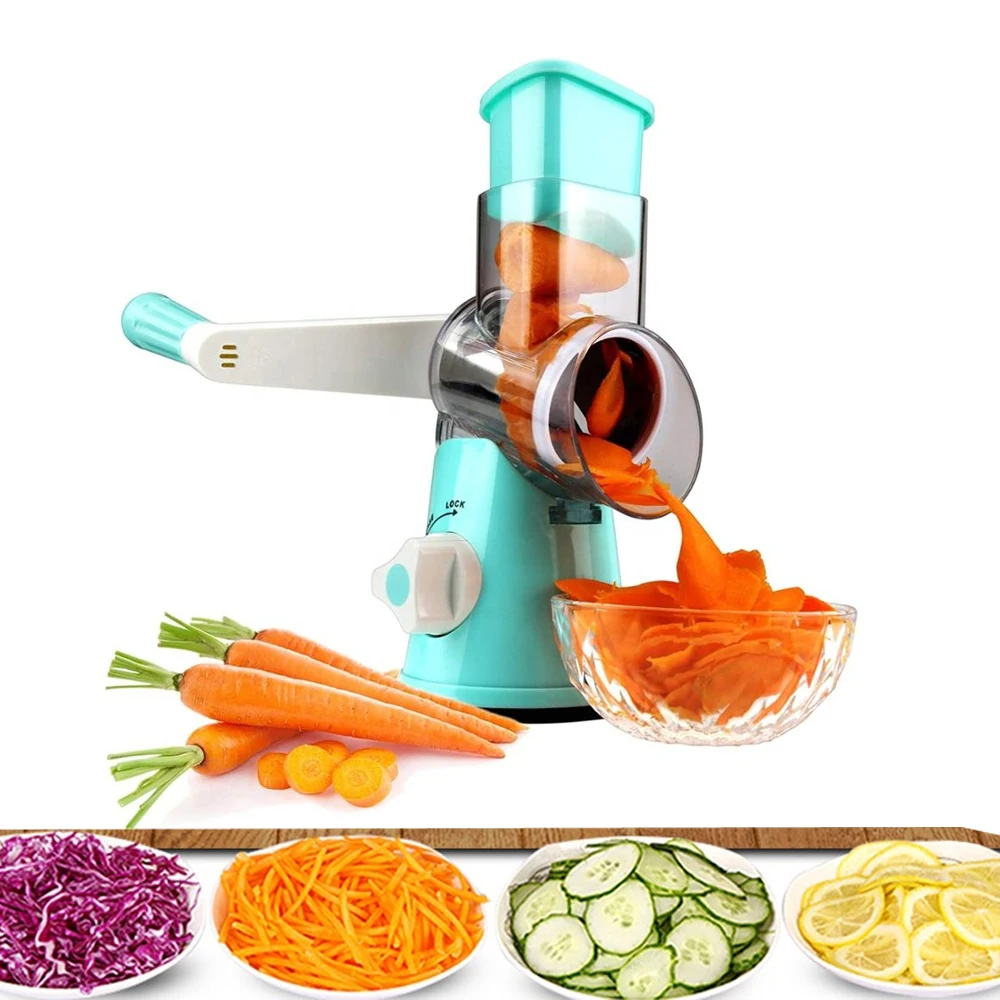 

Best Sell 3 In 1 multifunction Vegetable Grater Potato Cutter Carrot Onion Cheess Grater, 3 color