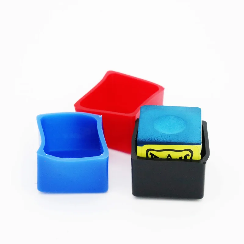 Practical Soft Rubber Chalk Holder Three Colors Chalk Covering Box Snooker Cue Chalk Pouch Buy