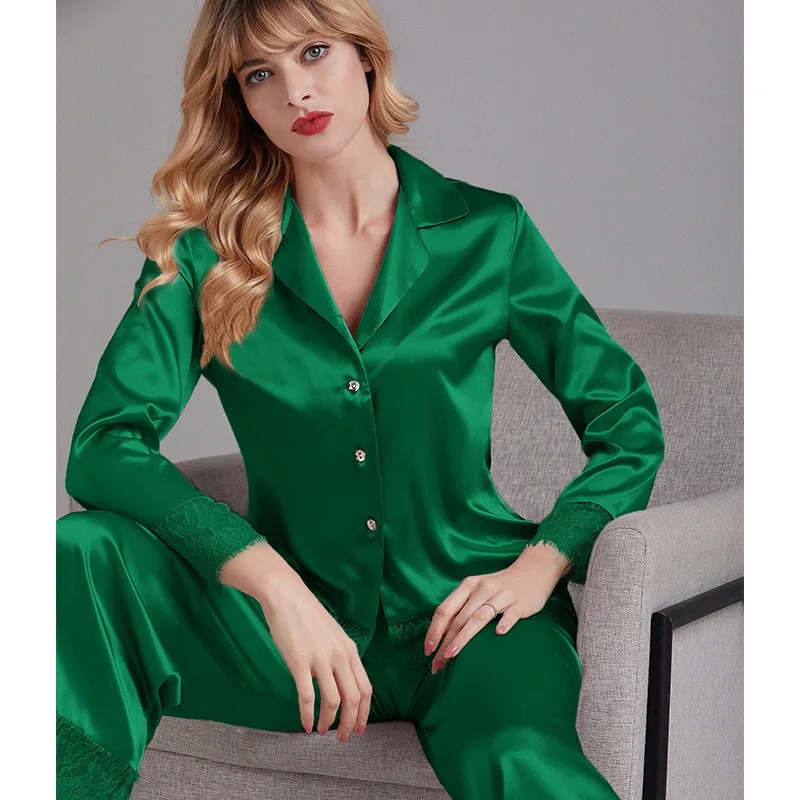 

Hot sales pyjamas women sleepwear night wear silk pajamas logo robe lounge wear sleep wear robes for woman, As picture