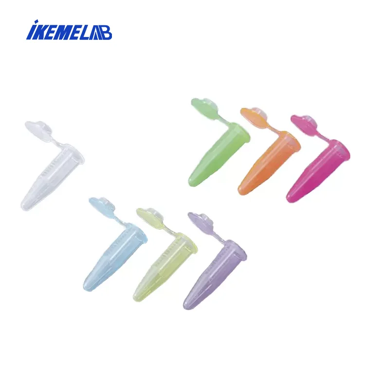 

0.5ml 1.5ml Microcentrifuge Laboratory Test Tubes Centrifuge Tubes Transparent Chemical Printed Lab Conical Bottom