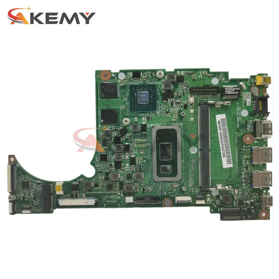

DA0ZAWMB8E0 DA0ZAWMB8G0 I3 I5 I7 10th Gen CPU 4GB RAM Motherboard for ACER ASPIRE 5 A515-54 A315-55G A515-54G Laptop motherboard