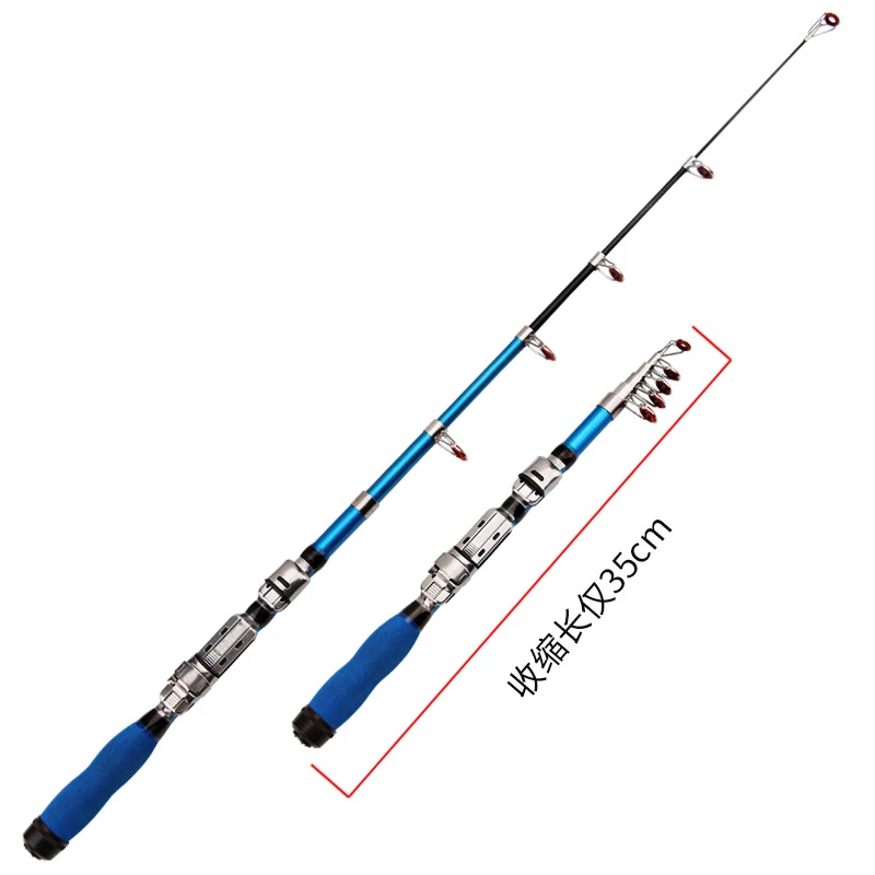 

2021 New Rods 1M/1.2M/1.5M/1.7M/1.9M/2.1M/2.3M Portable Mini Materiel de Peche Various FRP Solid Telescopic Fishing Rod, Pictures