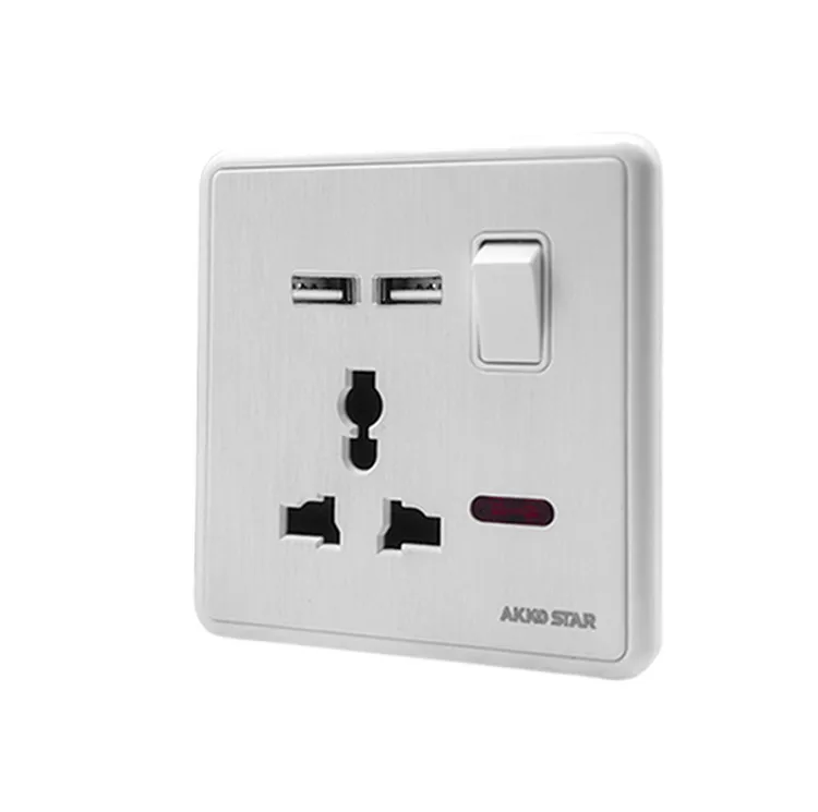 Akkostar Competitive 13a 5pin Plug Multifunctional Electric Wall