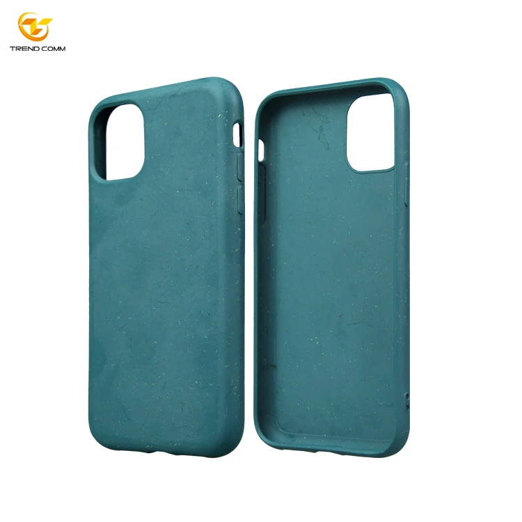 

Customized Color Full Protect Recycled Cover Real Bamboo Fiber Phones Mobile Case For iPhone 11