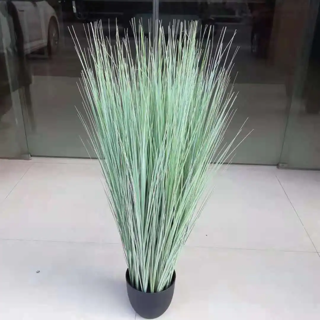 

100cm artificial onion grass reed grass in light green for decoration
