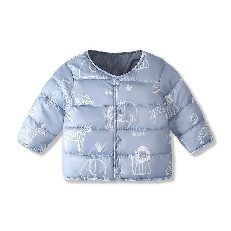 

Single breasted baby cotton coat Infant short thin and thick cartoon padded jacket