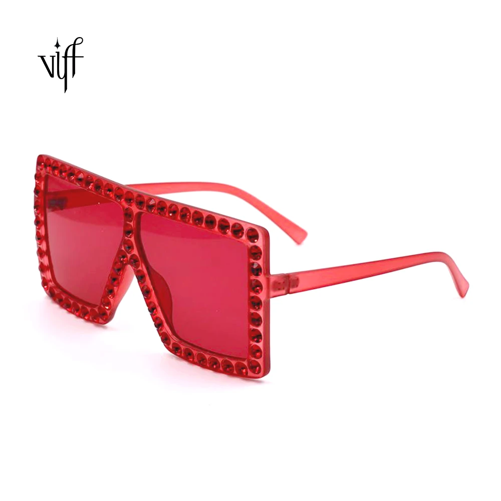 

Rhinestone sunglasses VIFF HP20283 Oversized Party Sunglasses with Germs