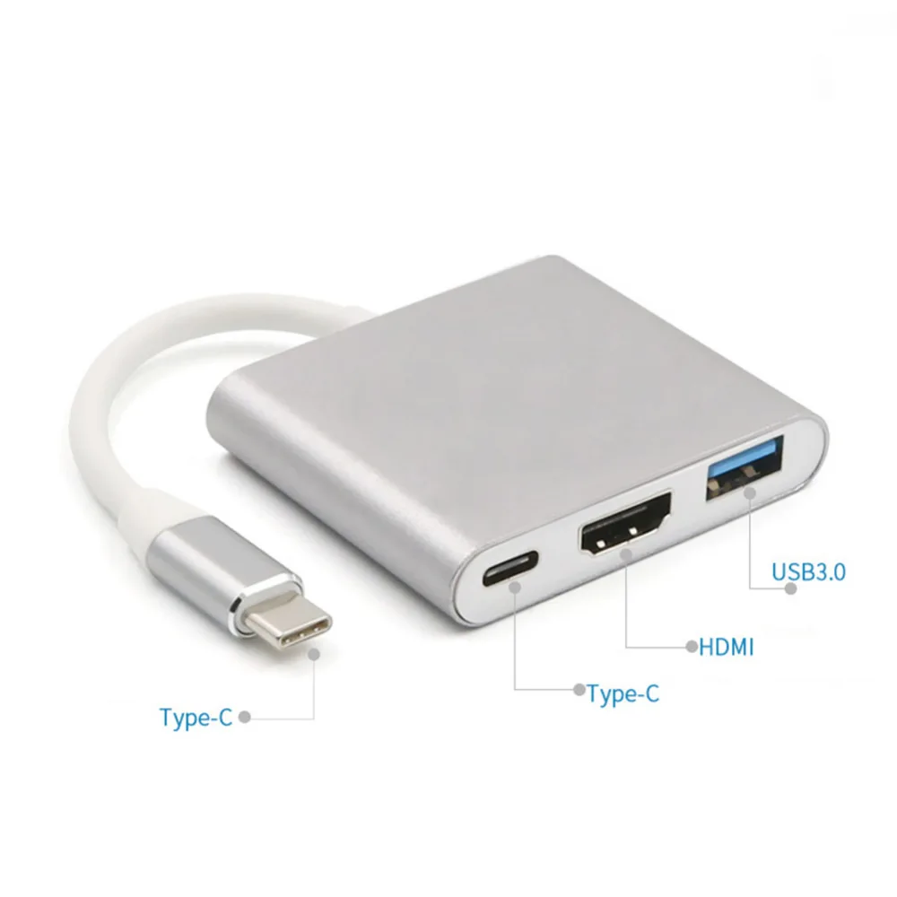 

3.0 3 in 1 Port Charing Powered Multi Pd Adapter Usb-C Type C Docking Station Usb Hub For Macbook Pro