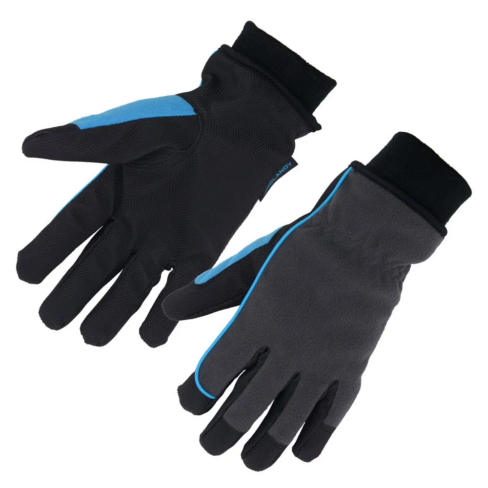 

HANDLANDY Touch screen Cold Weather Warm Waterproof Winter insulate Ski Gloves, Blue/black