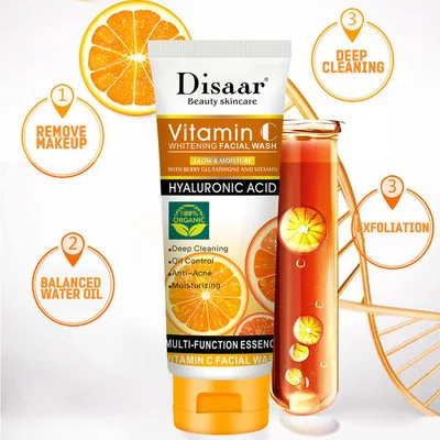 

DISAAR Skincare Deep Cleaning And Oil Control Organic Face Wash Private Label