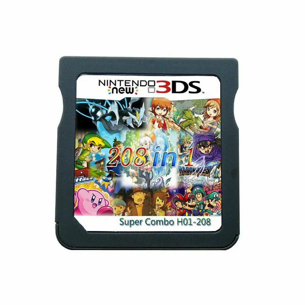 

Dropshipping 208 in 1 Pokmon Video Games Mario Cartridge Multicart Mario game cartridge For Nintendo DS NDS NDSL NDSI 2DS 3DS US
