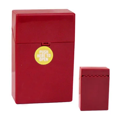 
automatic open plastic cigarette case 