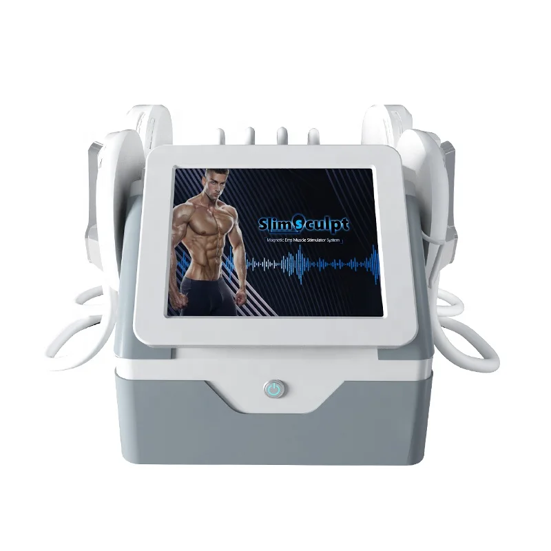 

4 Handles 5000w 13Tesla Emslim abdominal muscle stimulator muscle building Air cooling Machine