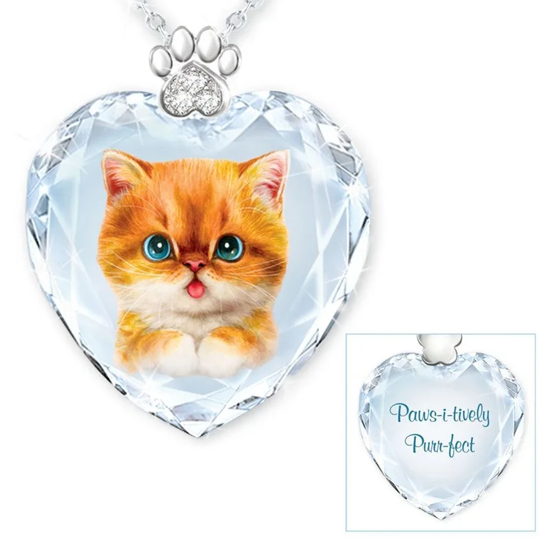 

2021 new exquisite cute animal cat necklace women's personality pendant necklace