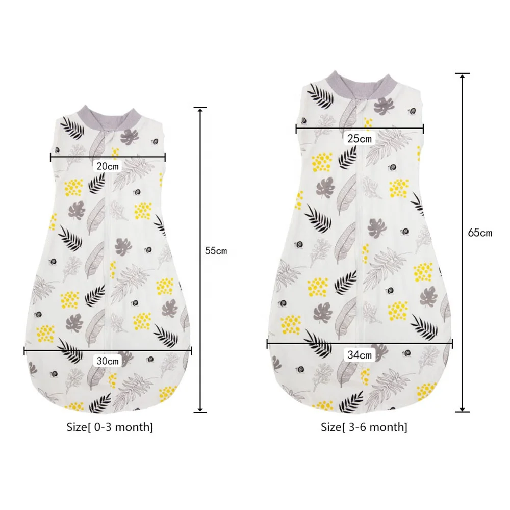 

D-Baby Breathable Cotton Sleeveless super soft Baby 100% cotton wearable baby anti-kicking sleeping bag, Colorful