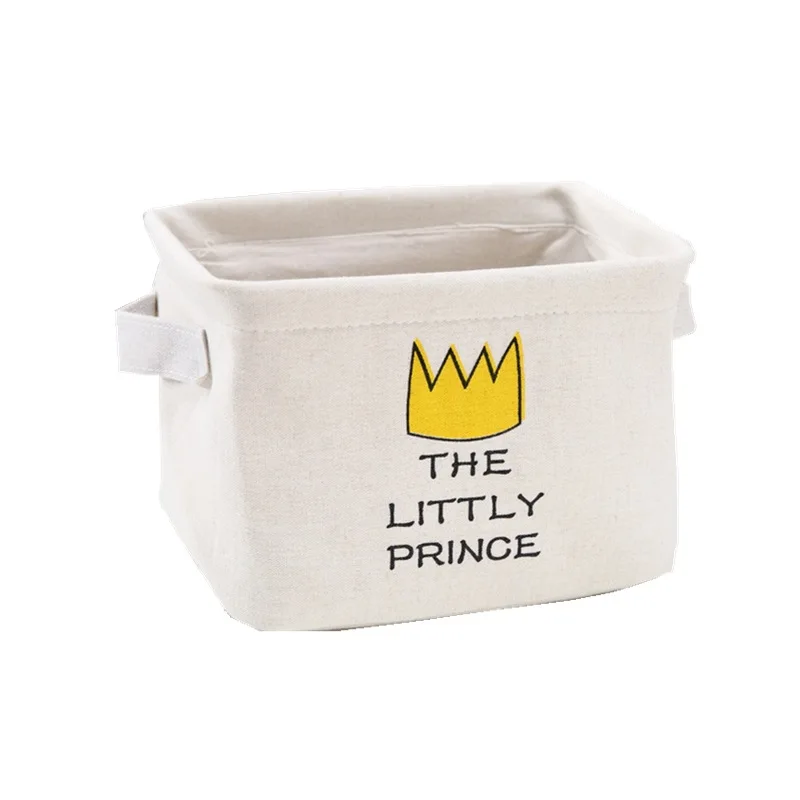 

Fresh Creative Canvas Storage Basket Multipurpose Adjustable Desktop Food Toys Hand Basket, 4color