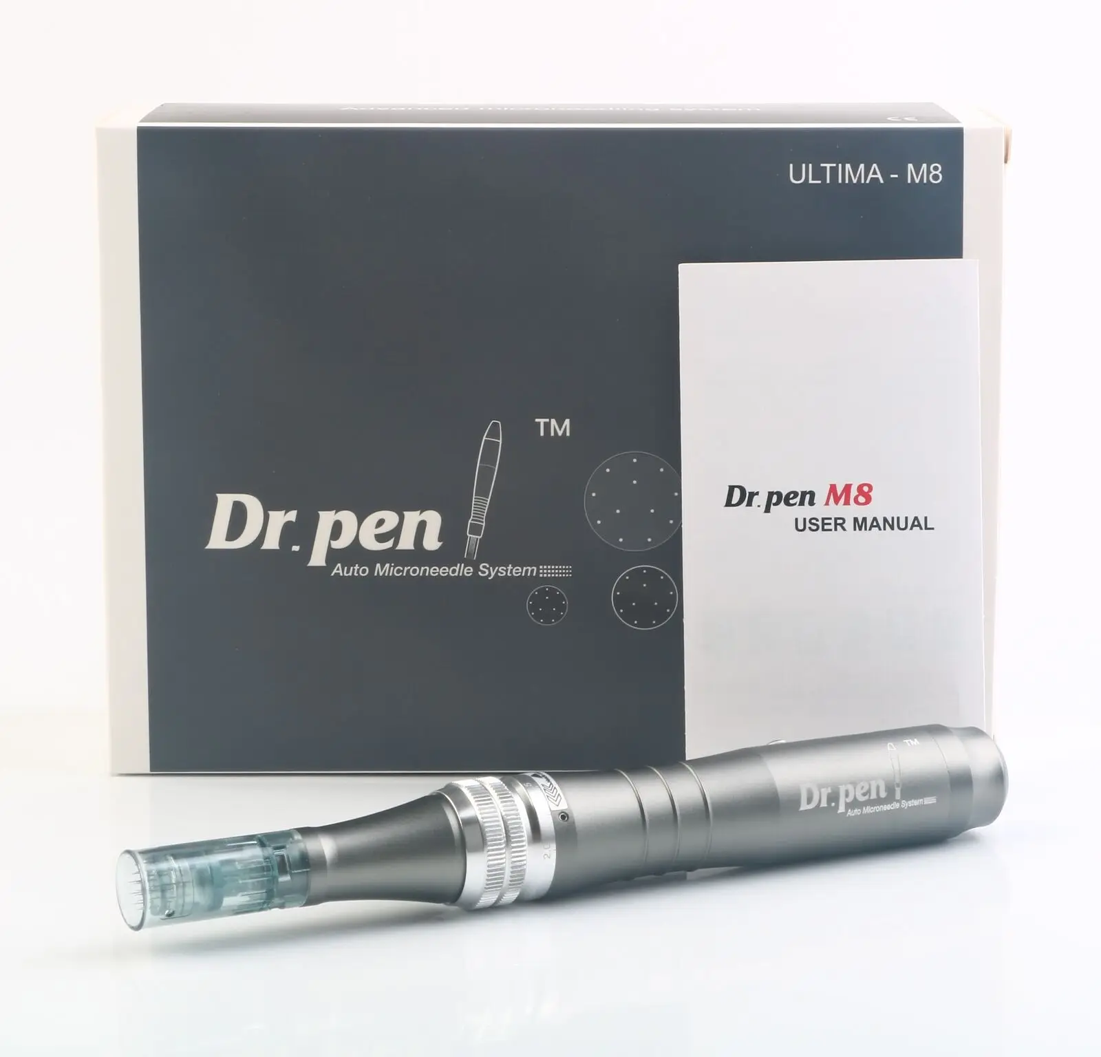 

high quality auto M8 Dr pen dermapen needle cartridge M8 derma pen needles cartridges 11/16/24 36 42 3D 5D pins nano silicone, Greyish-green