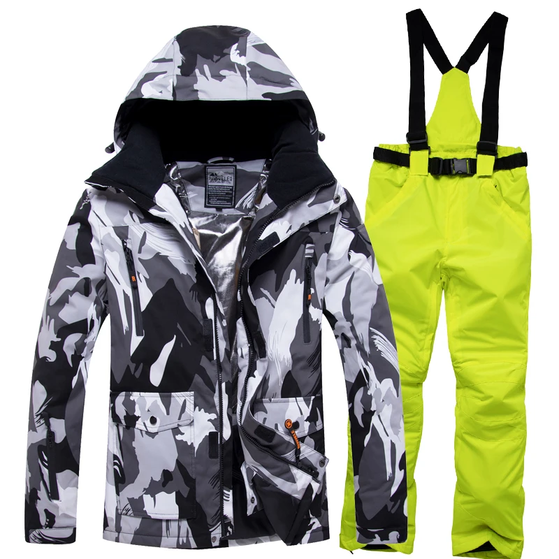 

Hot Sale Fashion Unisex Thermal Breathable Waterproof Top Black Mens Snowboard Jackets Wearable Outdoor Gear Snow Pants