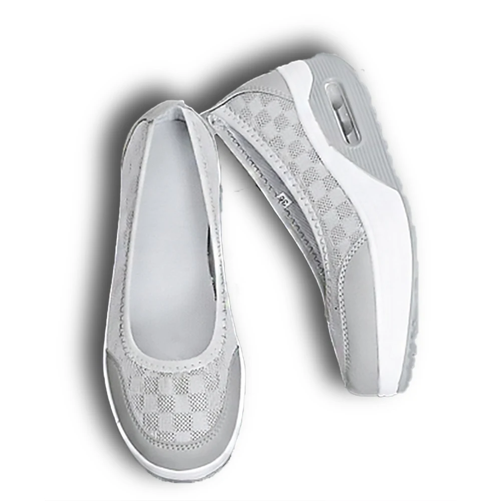 

China Cheap Durable Comfortable Walking Mary Janes Air Cushion Sole Slip On Platform Shoes For Women