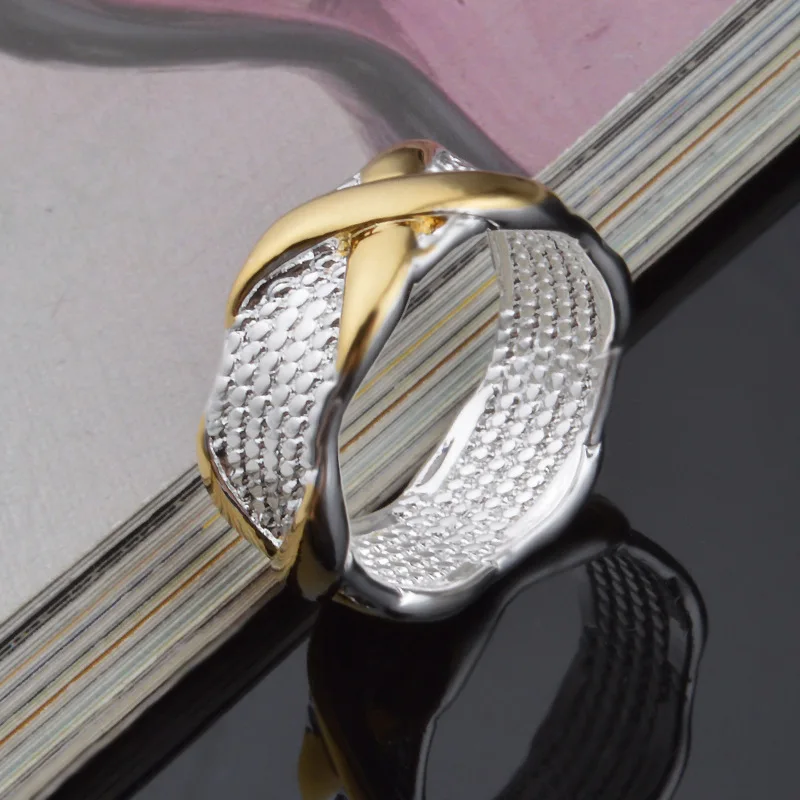 

New Fashion Women X Silver Rings 925 Silver Plated Jewelry Rings