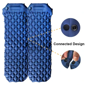 2020 OEM Built-in Pump Upgraded Inflatable Camping Mat, Portable Durable Hiking Waterproof Double Air Mattress- 2