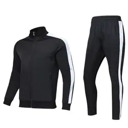 China Competitive Price Breathable Custom Unbranded Black Color Fitness Sportswear Men Joggers Suits Set