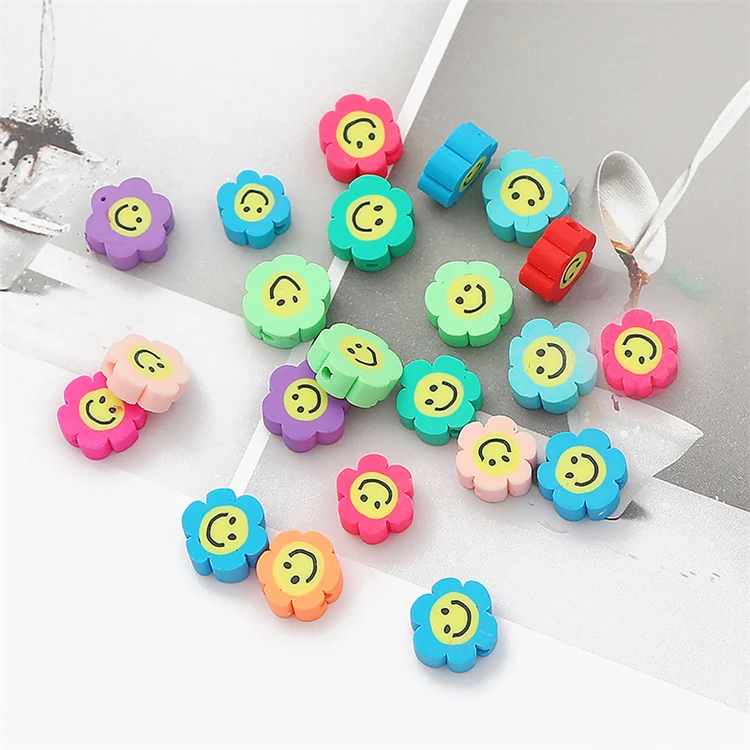 

Wholesale 1000pcs/bag mix shape fimo clay polymer beads for bracelet making, Mutilcolor