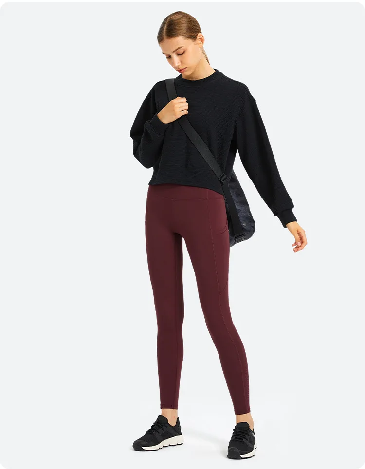 

Custom fitness women's pullover yoga jacket gym pant jogging tracksuit sweatshirts hoodies set cotton thick warm winter clothes