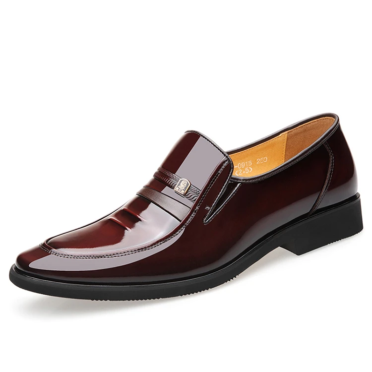 

Hot sale rubber sole pointy toe flat mens warm business dress shoes