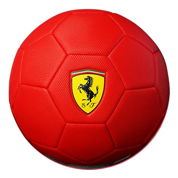 

Ferrari 3 machine sewing soccer ball for children's play and training, Black/yellow/white/red