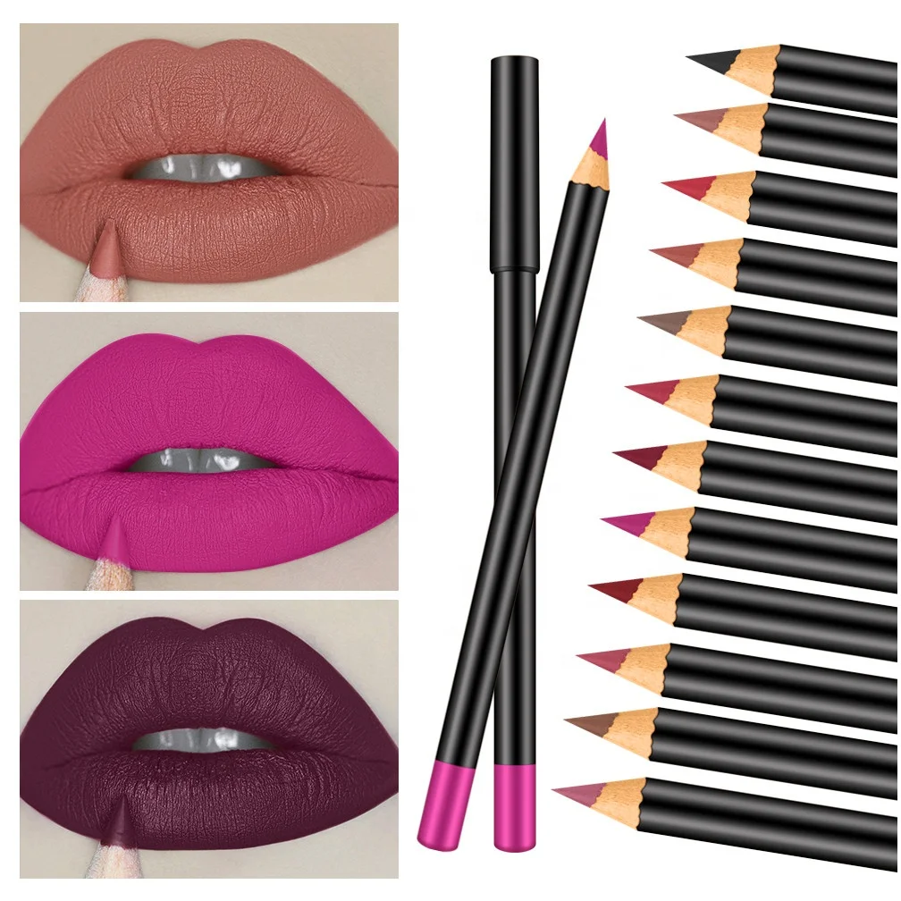 

20 Colors Matte Waterproof Lip Liner Pencil Long Lasting Lipstick Pen Cosmetics Beauty Makeup