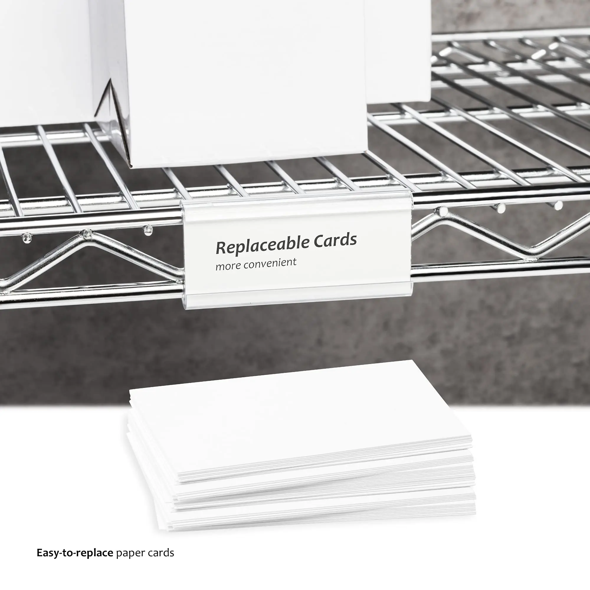 Good Sale Retail Plastic Label Holder Retail Sign PVC Clear Shelf Label Holder on Hook Price Tags Holder