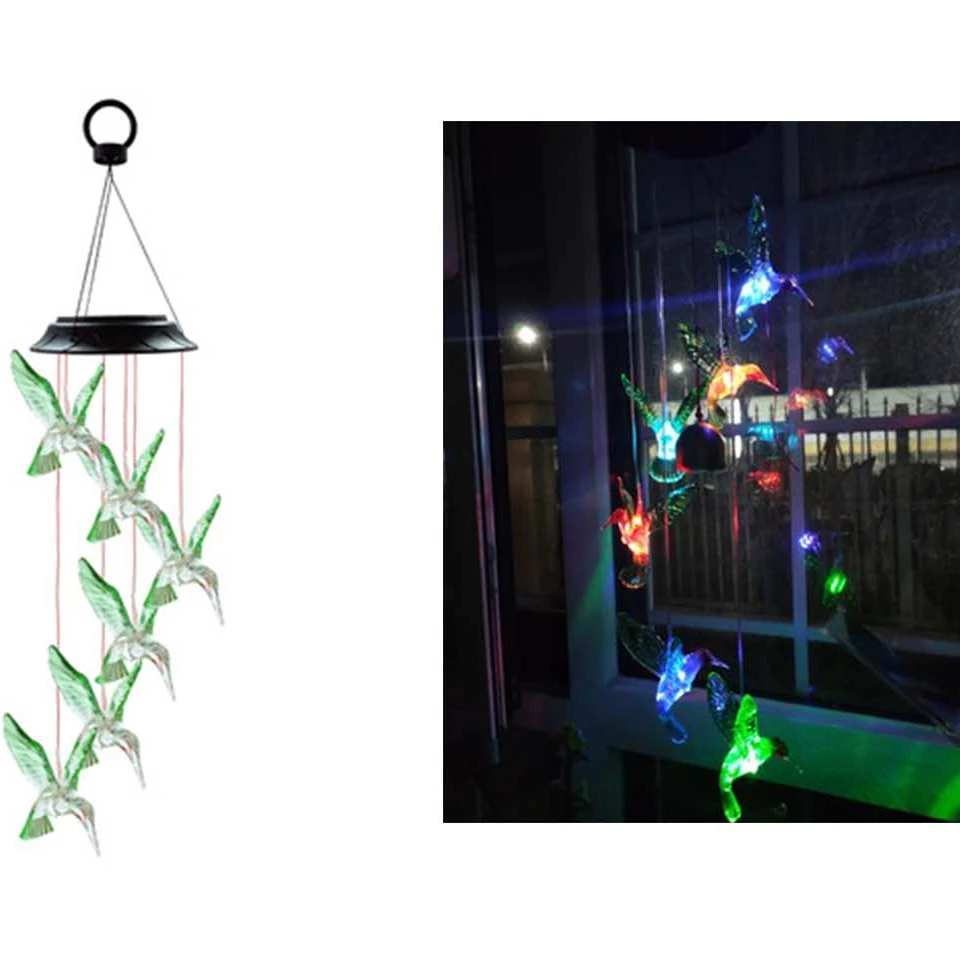 

Outdoor waterproof Solar Powered LED Wind Chime