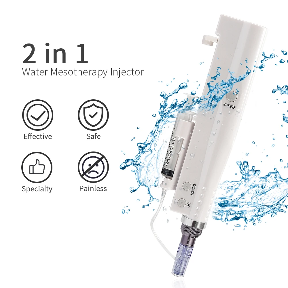 

Electric Mesotherapy Injection Gun Vital Acid Injection Water Light Microneedle Gun for Skin Rejuvenation Meso Gun