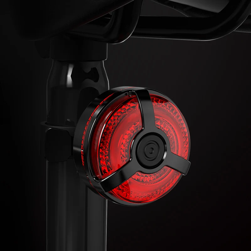 

Night riding highlight LED bike brake rear light, USB rechargeable MTB bicycle tail light